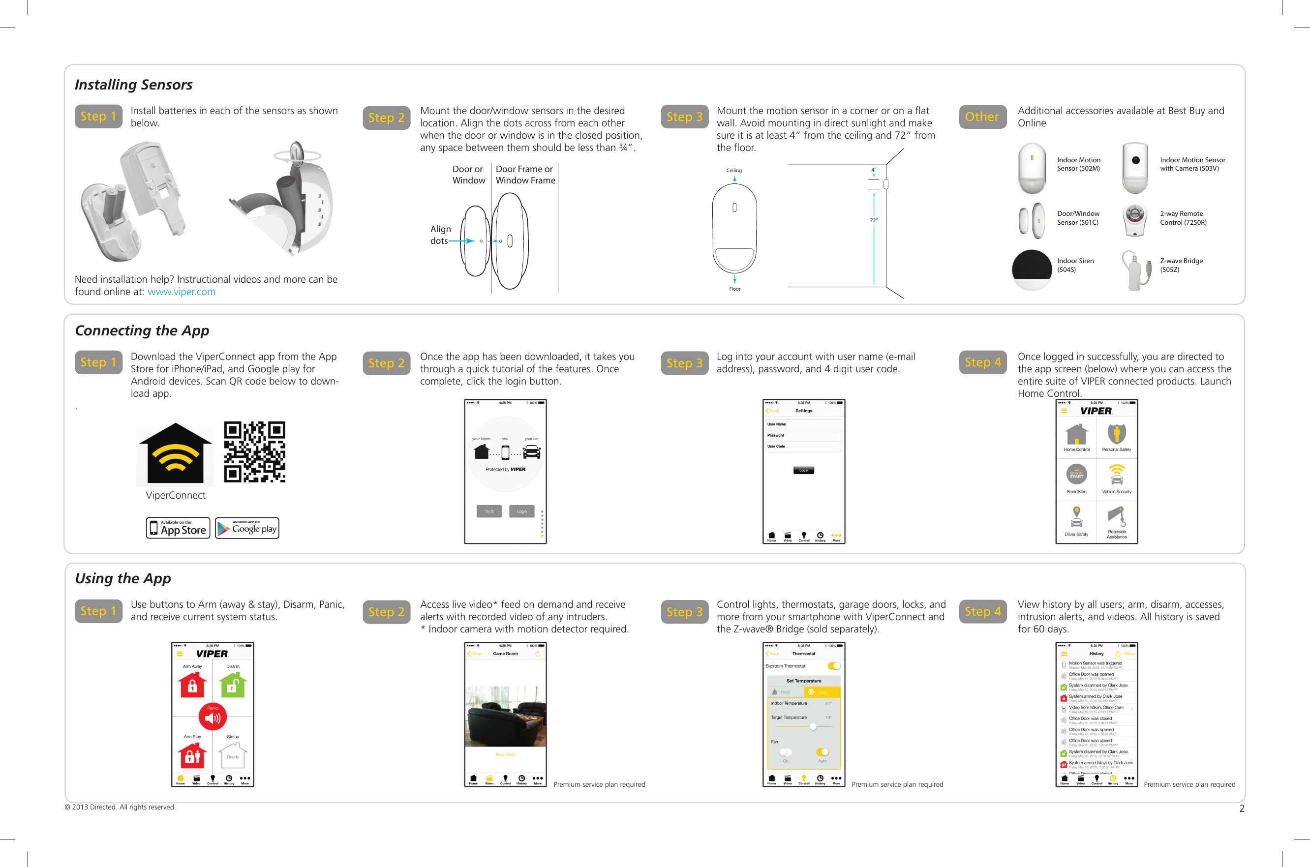 Page 2 of 2 - Viper Viper-Vhs100-Owner-S-Manual QRGVHS100 2013-10