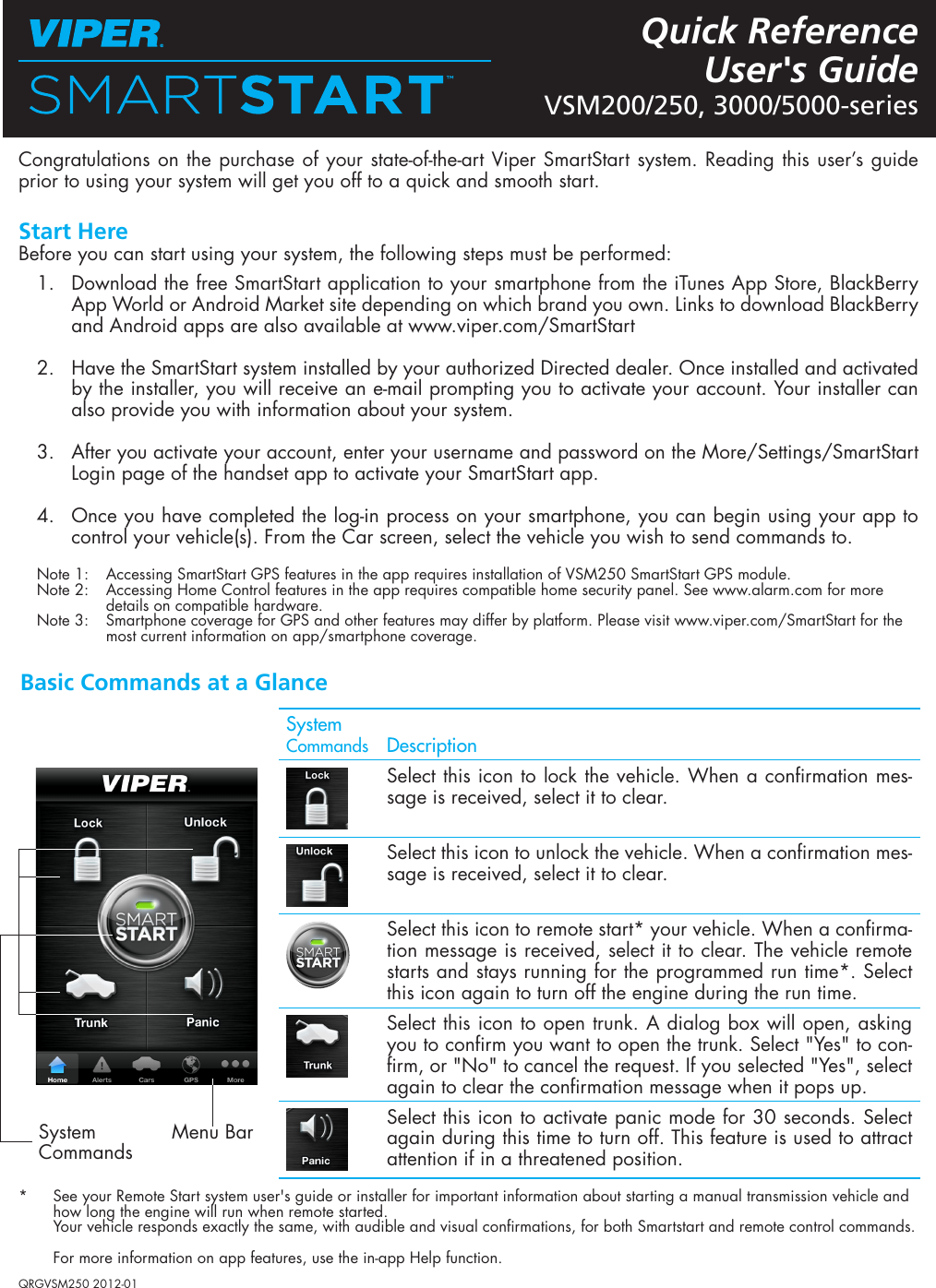 Viper Vsm250 Owners Guide