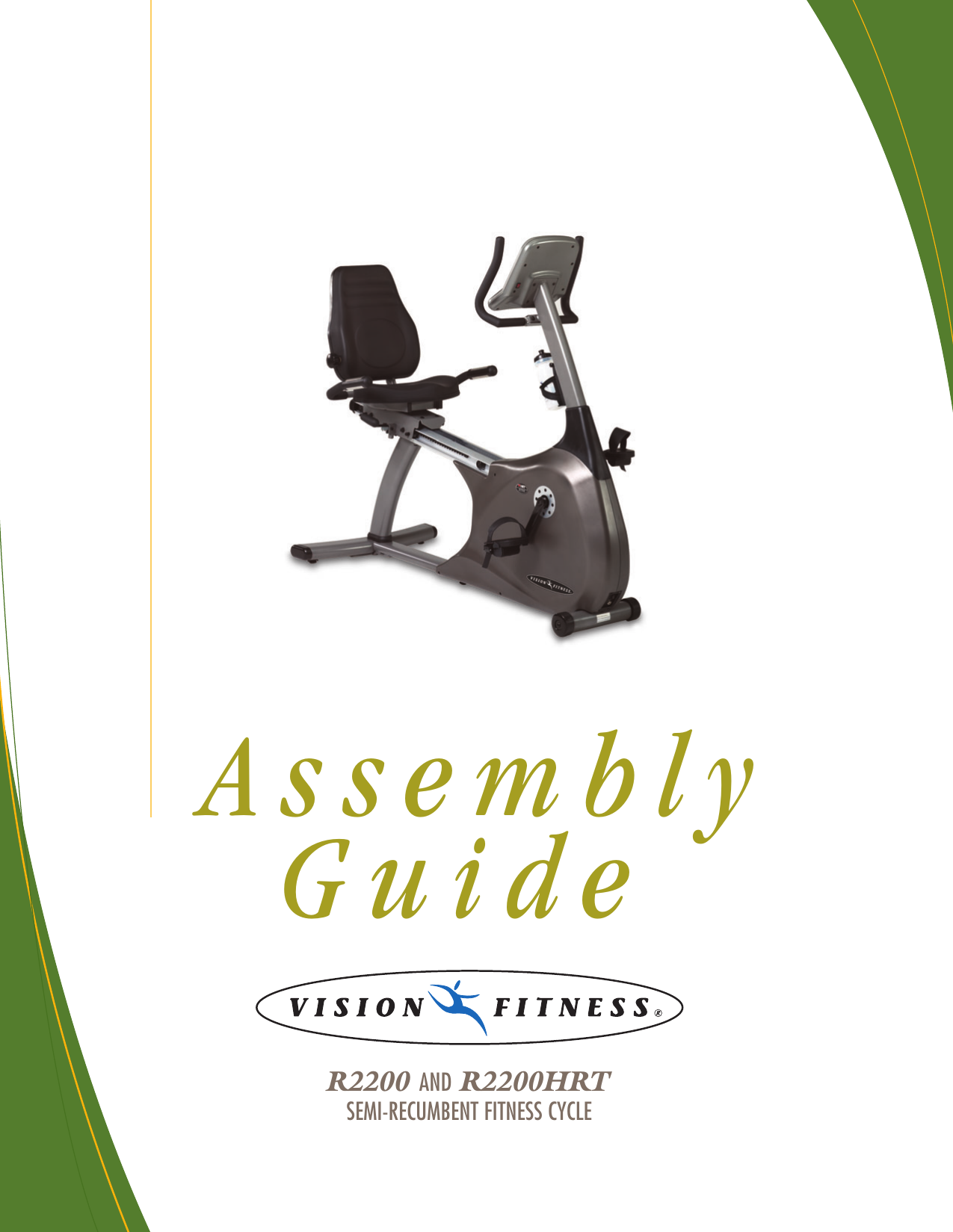 Page 1 of 8 - Vision-Fitness Vision-Fitness-R2200-Users-Manual- WEB_R22HRT Assy4  Vision-fitness-r2200-users-manual
