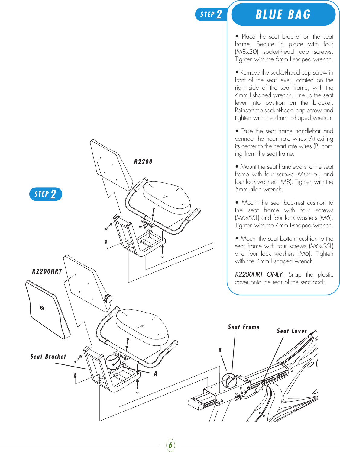 Page 6 of 8 - Vision-Fitness Vision-Fitness-R2200-Users-Manual- WEB_R22HRT Assy4  Vision-fitness-r2200-users-manual