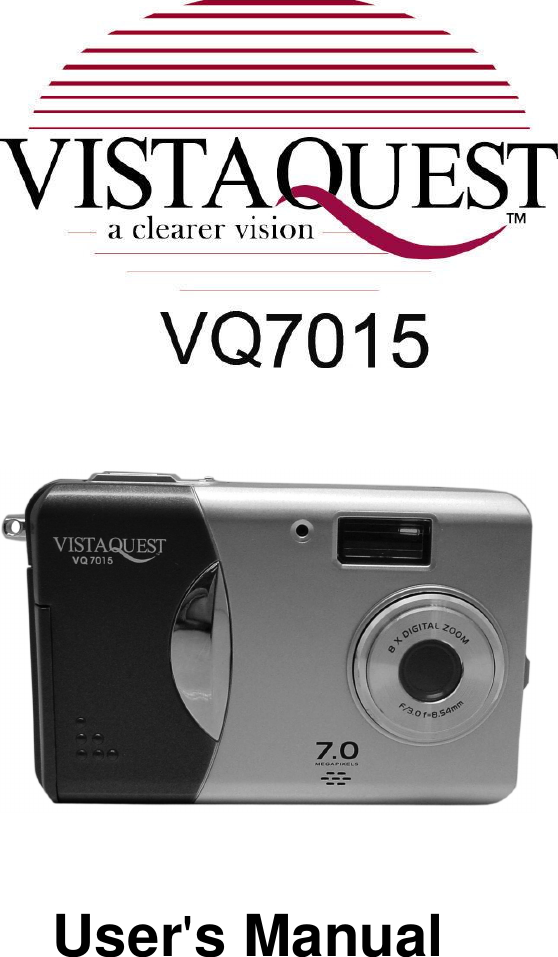 Vistaquest Vq 7015 Users Manual VQ7015 517BM NT En