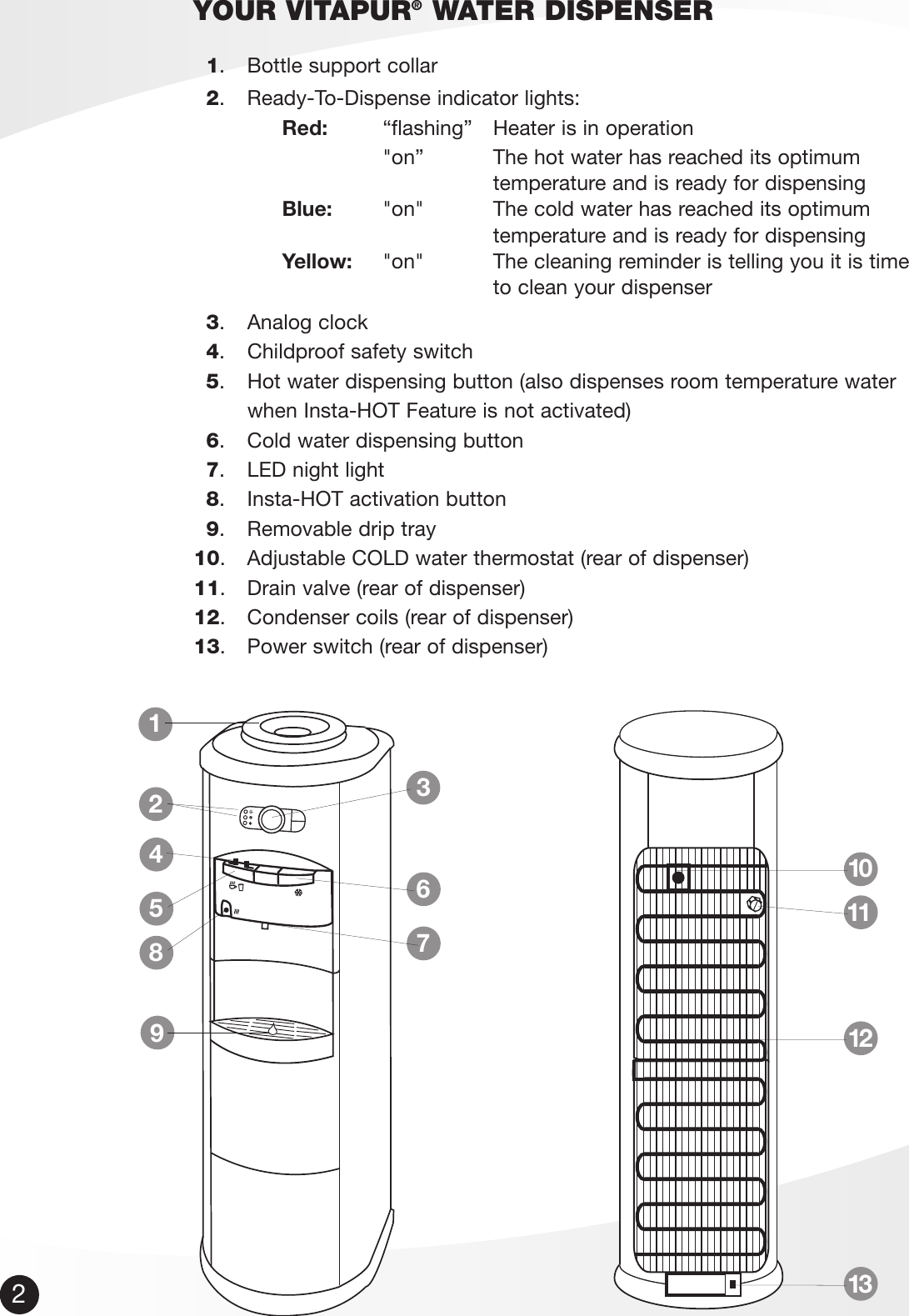 Page 3 of 10 - Vitapur Vitapur-Water-Dispenser-Use-And-Care-Manual- ManualsLib - Makes It Easy To Find Manuals Online!  Vitapur-water-dispenser-use-and-care-manual