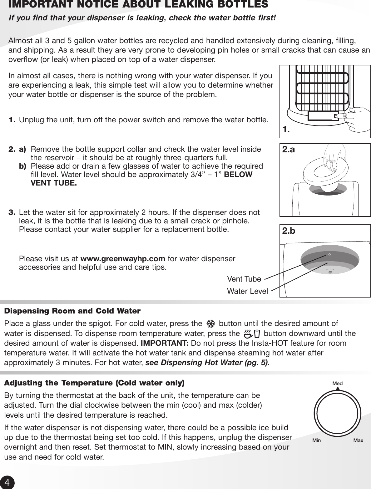 Page 5 of 10 - Vitapur Vitapur-Water-Dispenser-Use-And-Care-Manual- ManualsLib - Makes It Easy To Find Manuals Online!  Vitapur-water-dispenser-use-and-care-manual