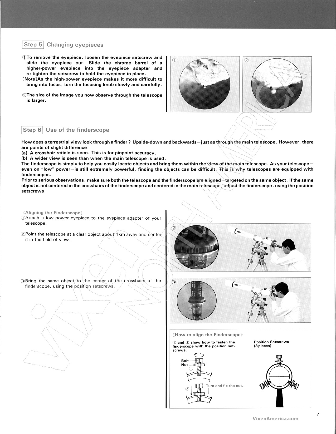 Page 7 of 10 - Vixen Vixen-Gp-Dx-Users-Manual-  Vixen-gp-dx-users-manual