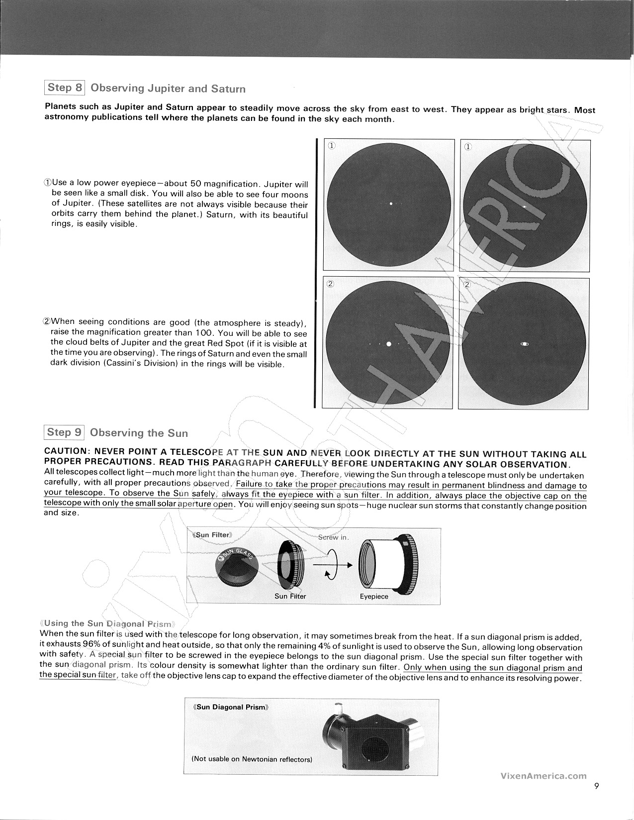 Page 9 of 10 - Vixen Vixen-Gp-Dx-Users-Manual-  Vixen-gp-dx-users-manual