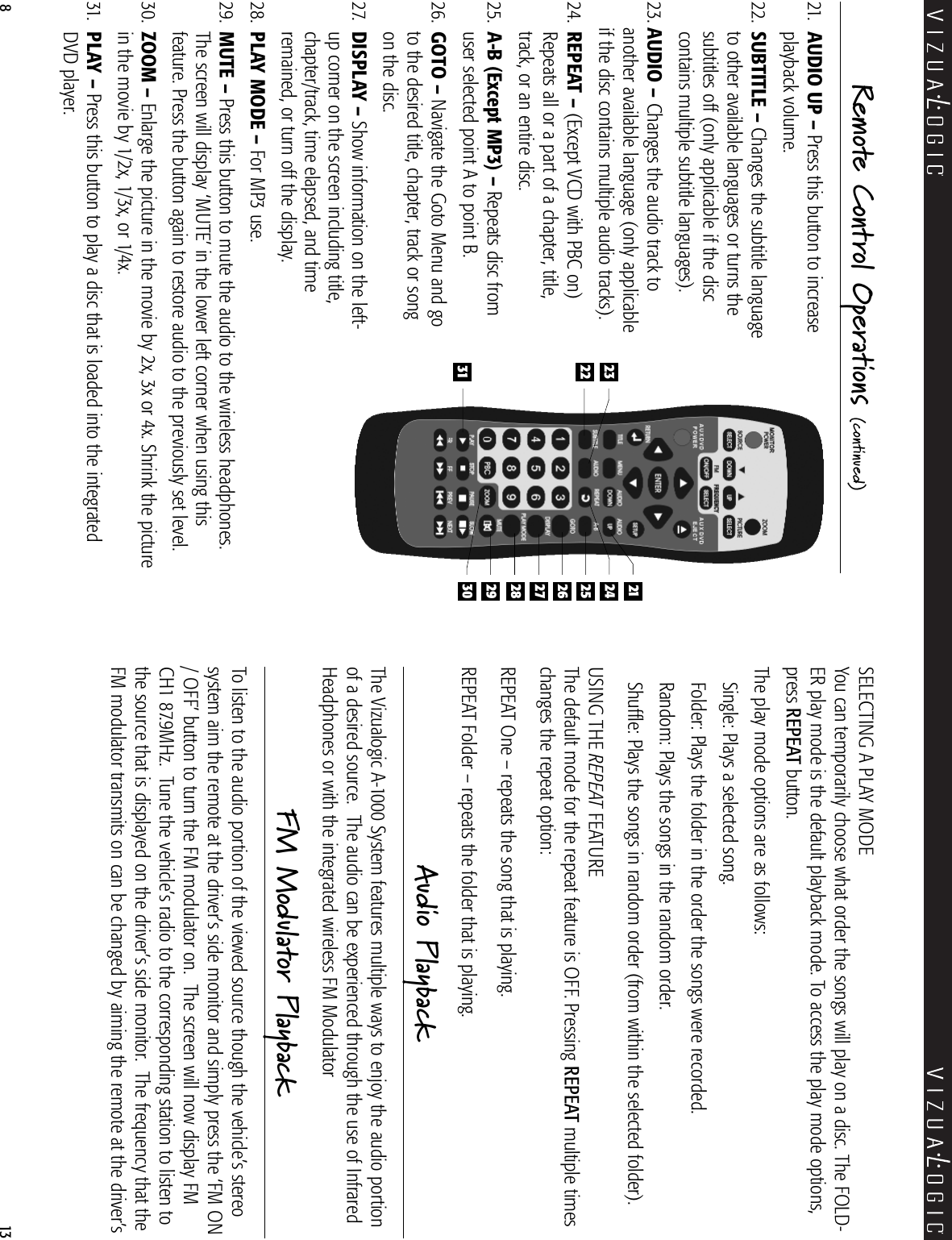 Page 8 of 10 - Vizualogic Vizualogic-A-1000-Users-Manual- 0879-370 A-1000 Owners  Vizualogic-a-1000-users-manual