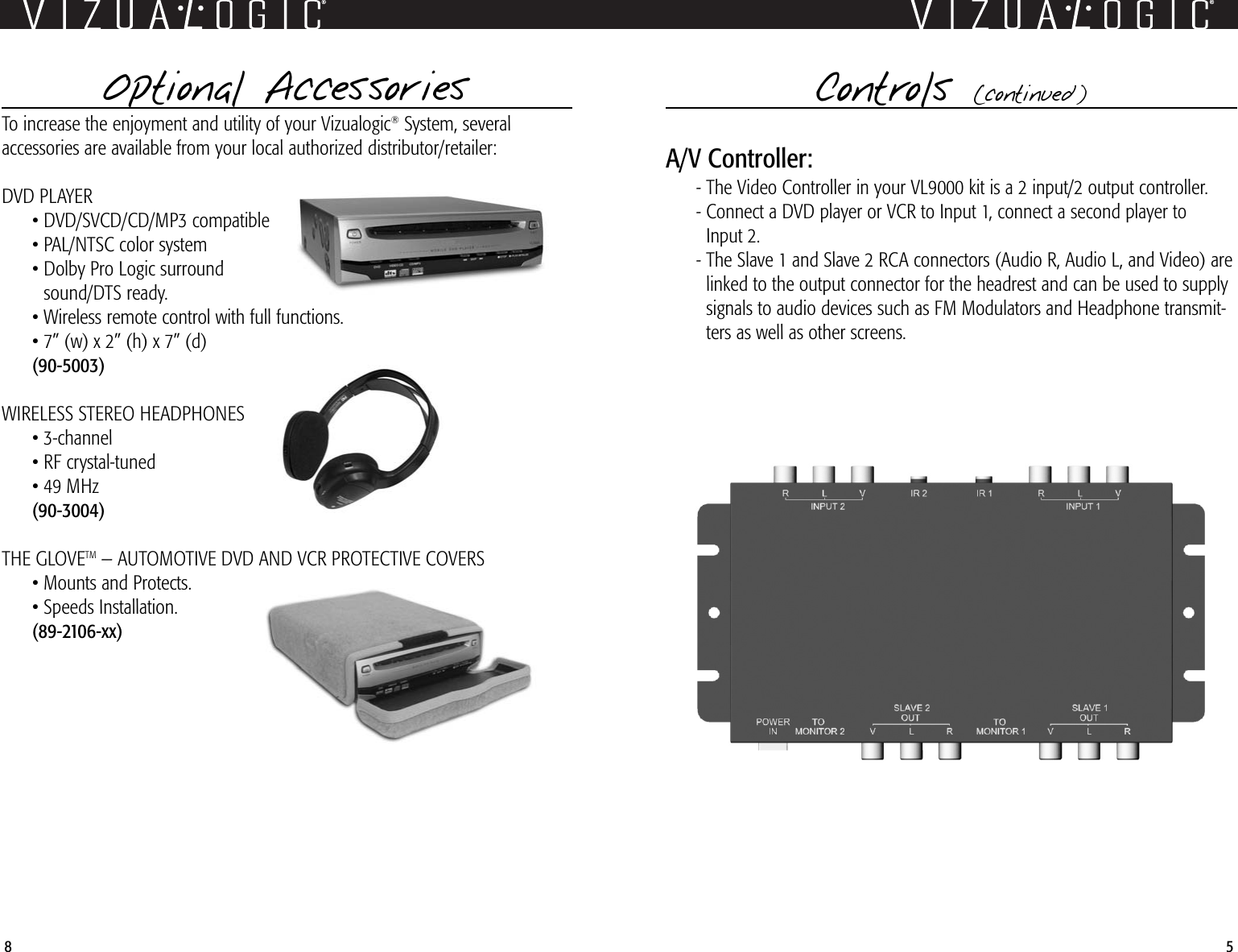 Page 5 of 6 - Vizualogic Vizualogic--Vl9000-Users-Manual- Viz Hdrst Systm Ownr's Manual Vizualogic--vl9000-users-manual