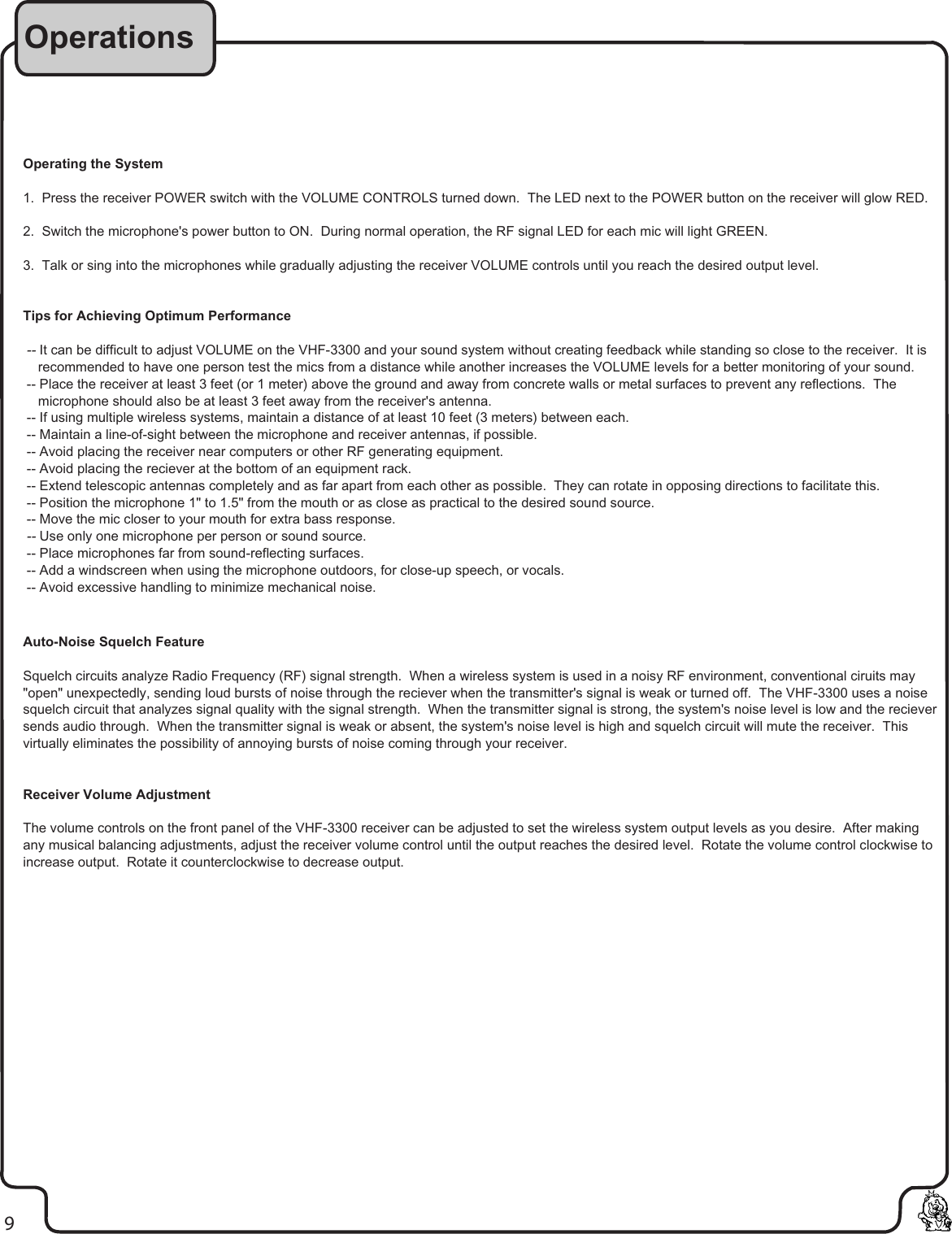 Page 10 of 11 - Vocopro Vocopro-Vhf-3300-Users-Manual- Pg 01 Cover  Vocopro-vhf-3300-users-manual