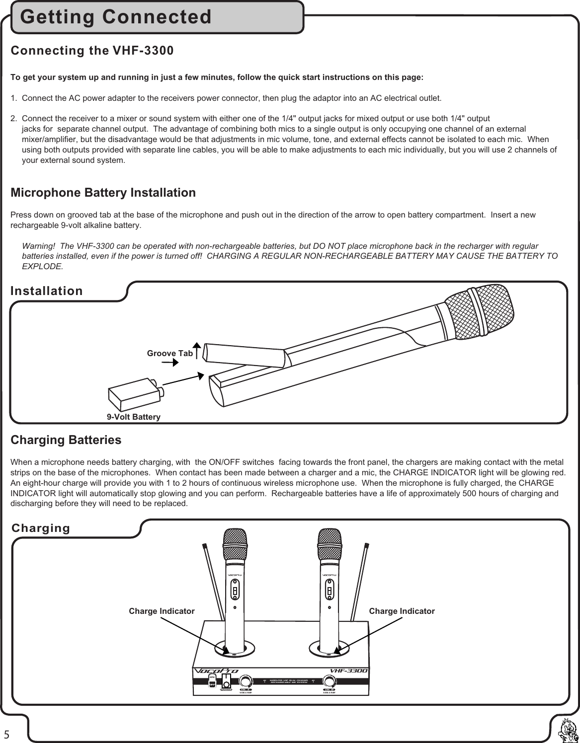 Page 6 of 11 - Vocopro Vocopro-Vhf-3300-Users-Manual- Pg 01 Cover  Vocopro-vhf-3300-users-manual