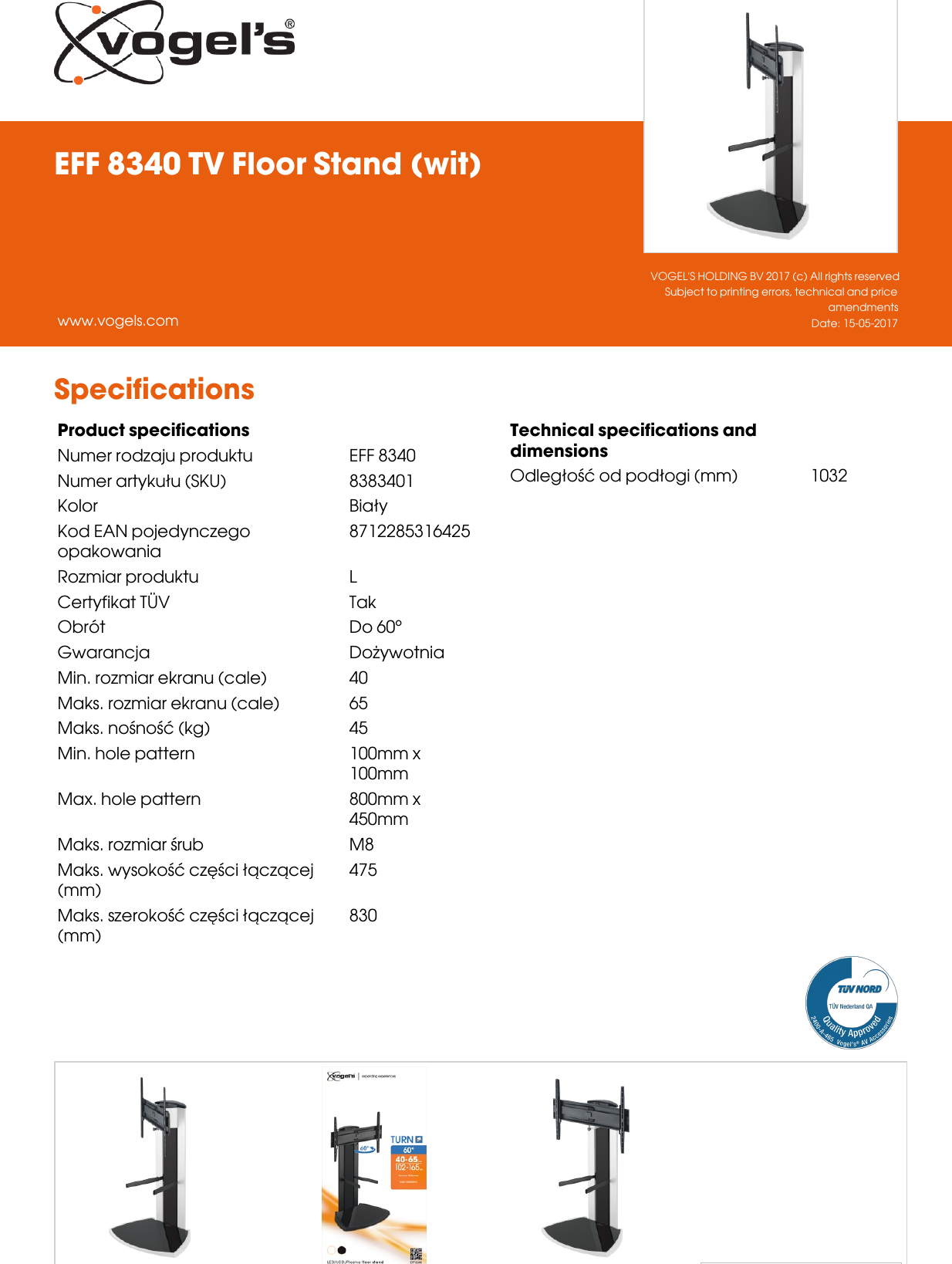 Page 2 of 2 - Leaflet Version 4.0  EFF-8340-TV-Floor-Stand-wit-2215-pl