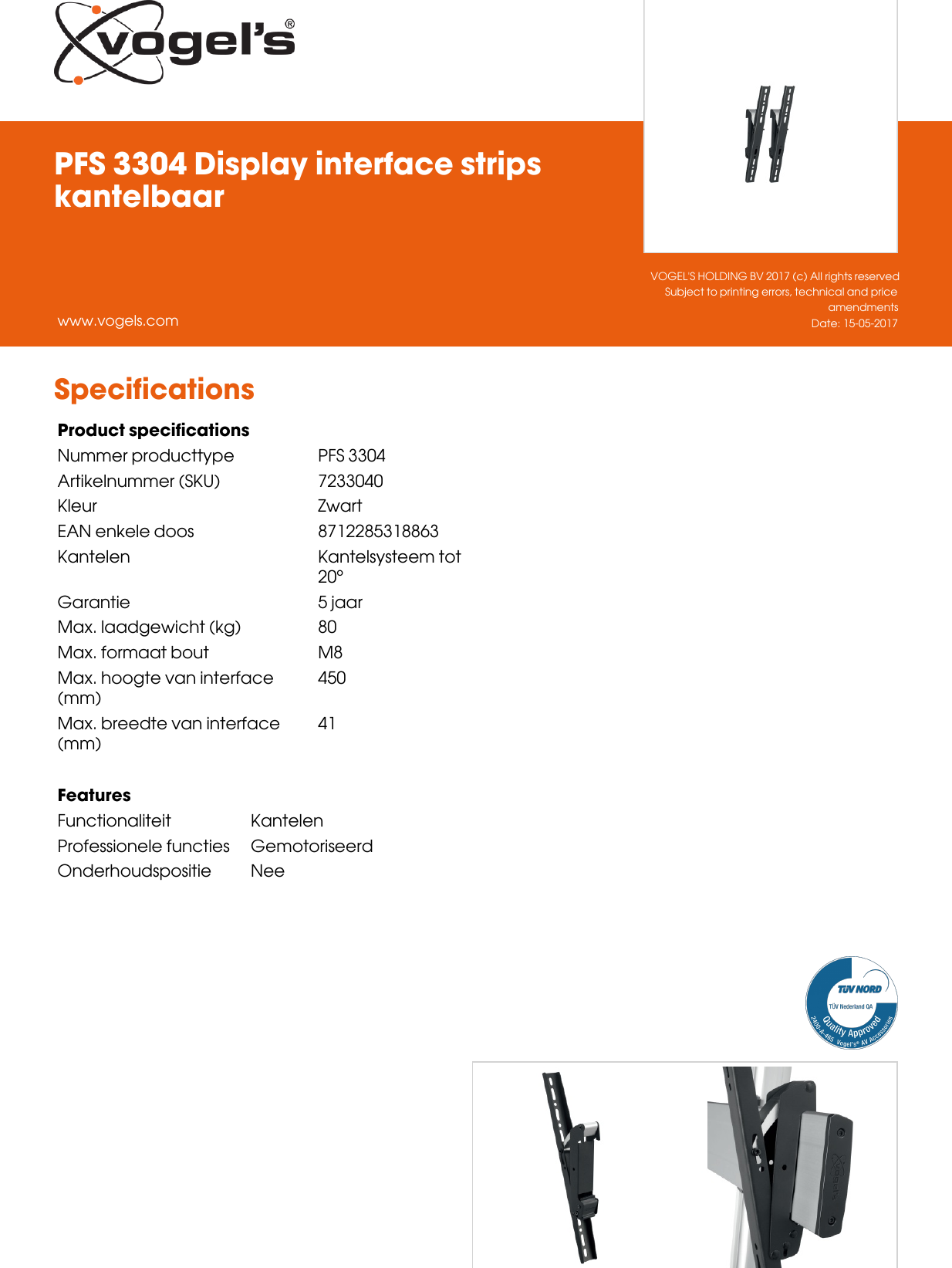 Page 2 of 2 - Leaflet Version 4.0  PFS-3304-Display-interface-strips-kantelbaar-2396-nl