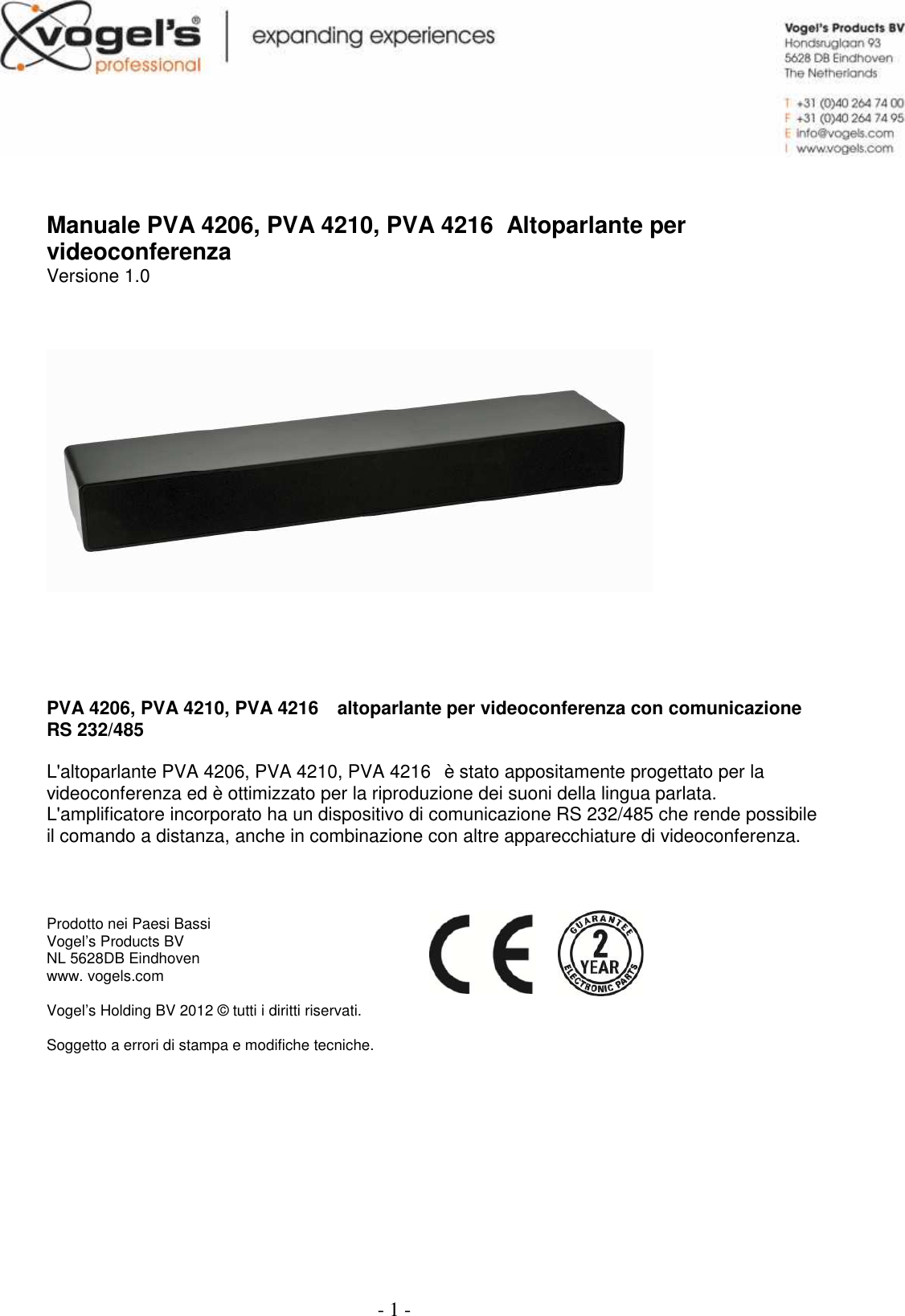 Pva 42xx Manual Version 1 0 It 46 4210 4216 06 Mounting Instruction 19