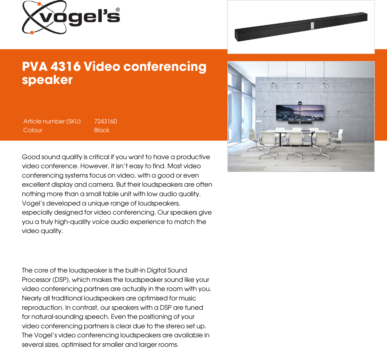 Leaflet Version 4.0 PVA 4316 Video conferencing speaker 2596 en