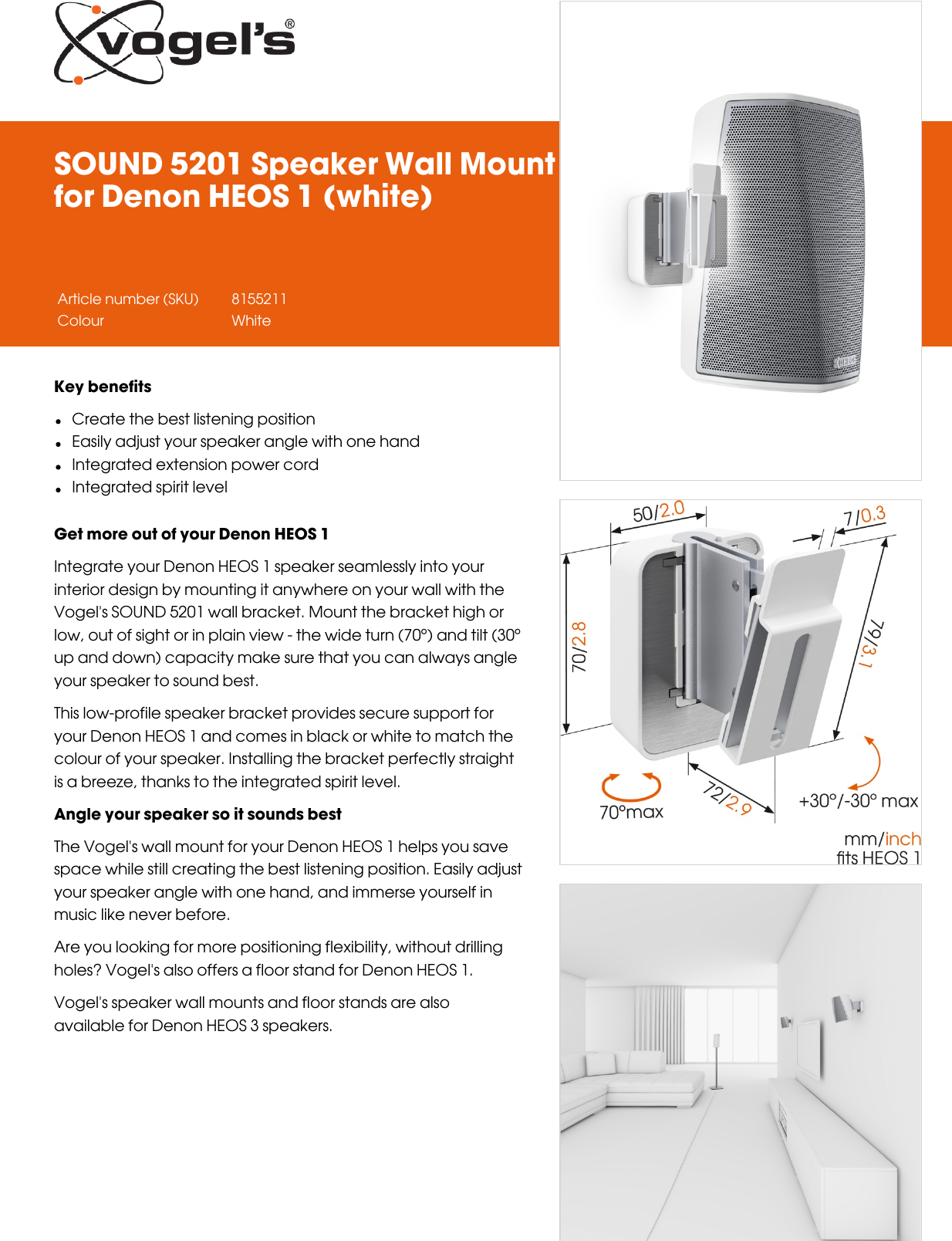 heos 1 wall mount