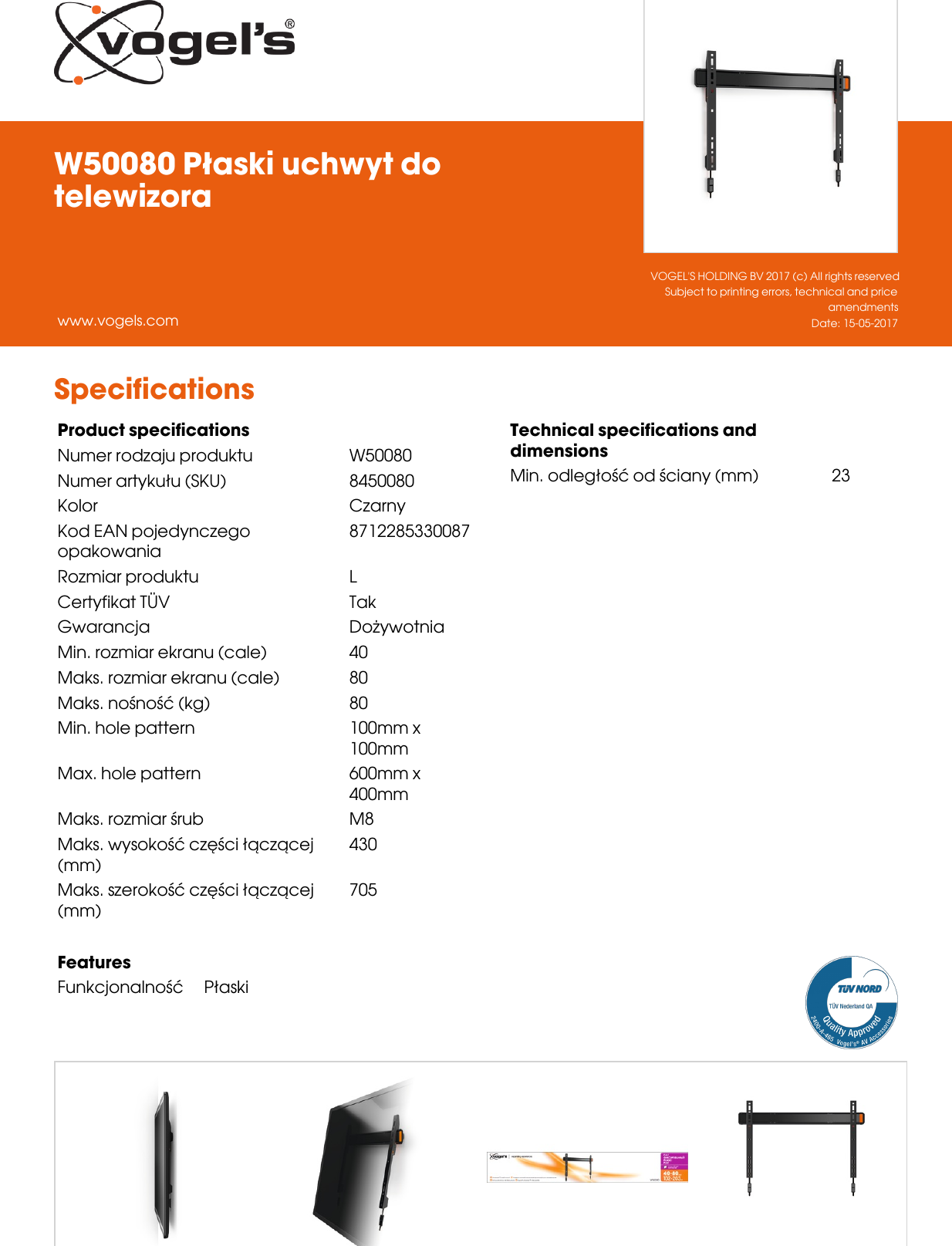 Page 2 of 2 - Leaflet Version 4.0  W50080-Paski-uchwyt-do-telewizora-2157-pl