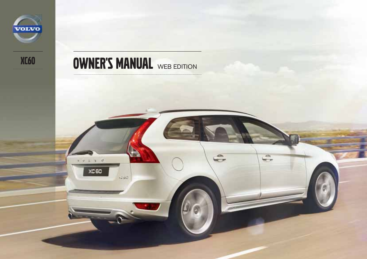 Volvo 2013 XC60 Owner's Manual Owners