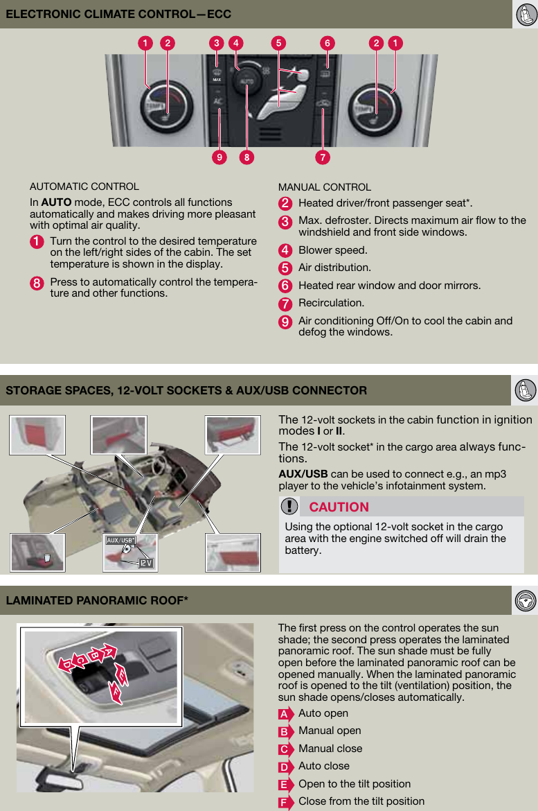 Page 5 of 8 - Volvo 2013 XC60 Quick Guide 2013-Volvo-XC60-Quick-Guide