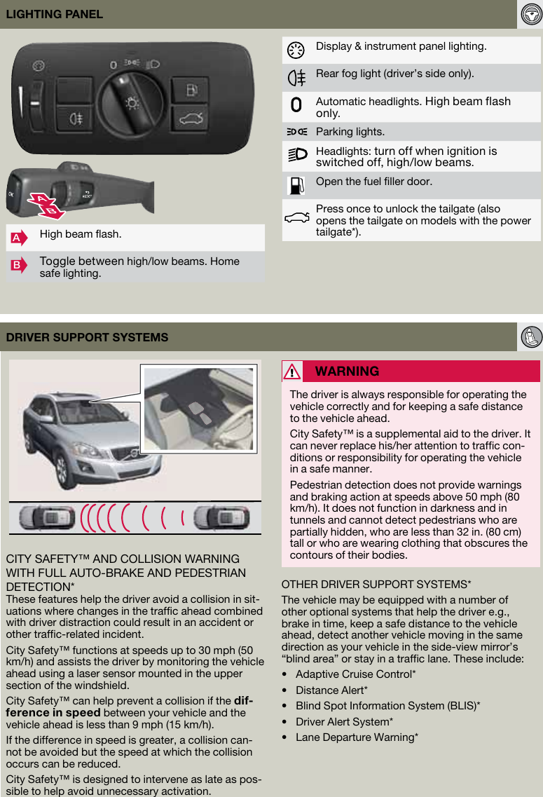 Page 7 of 8 - Volvo 2013 XC60 Quick Guide 2013-Volvo-XC60-Quick-Guide