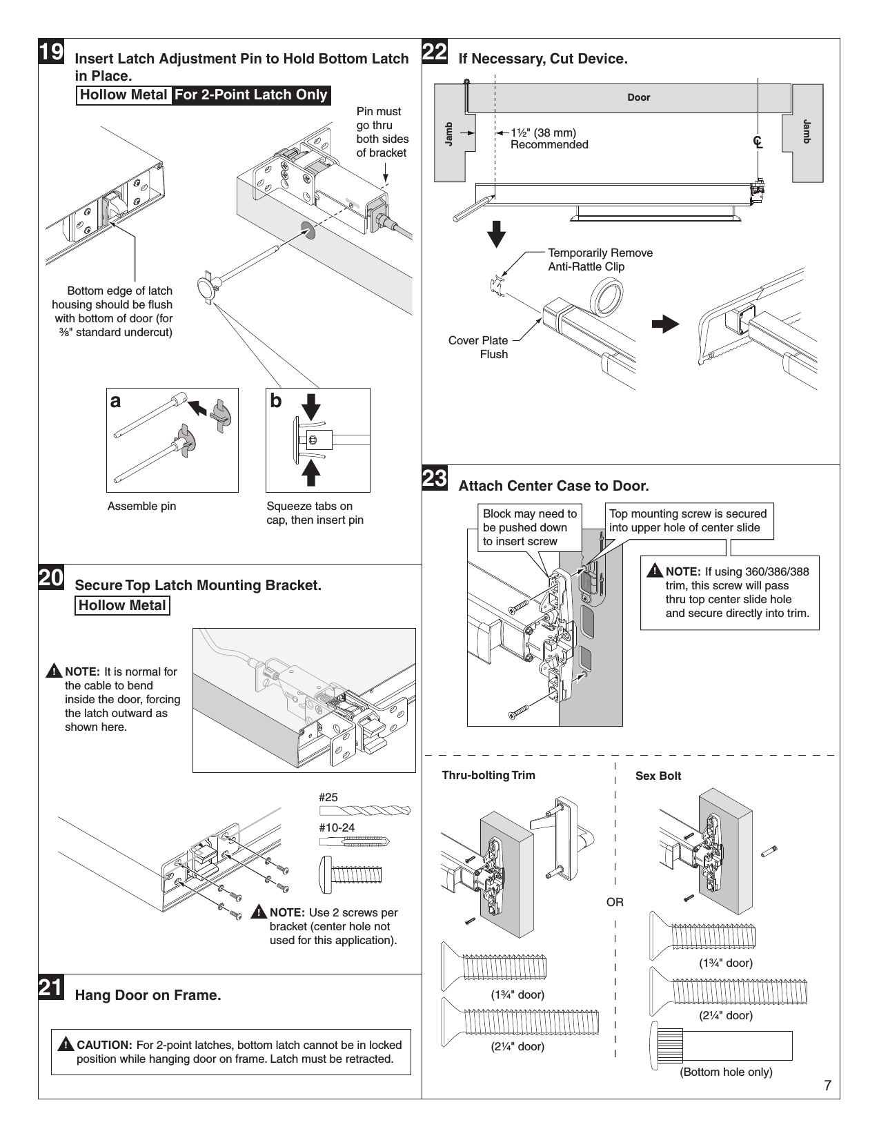 Page 7 of 12 - Von Duprin  3349A/3549A 105584