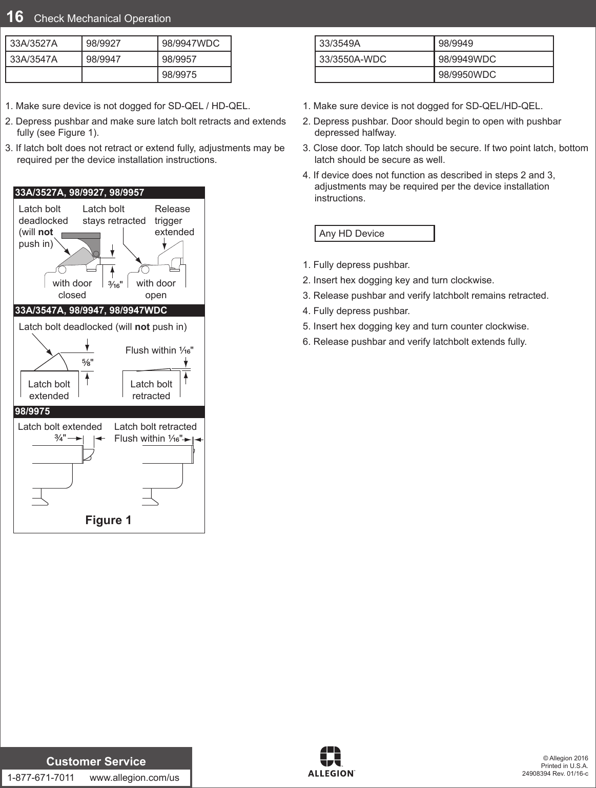 Page 8 of 8 - Von Duprin  QEL Baseplate Conversion Kit For 98/99 Series 110746