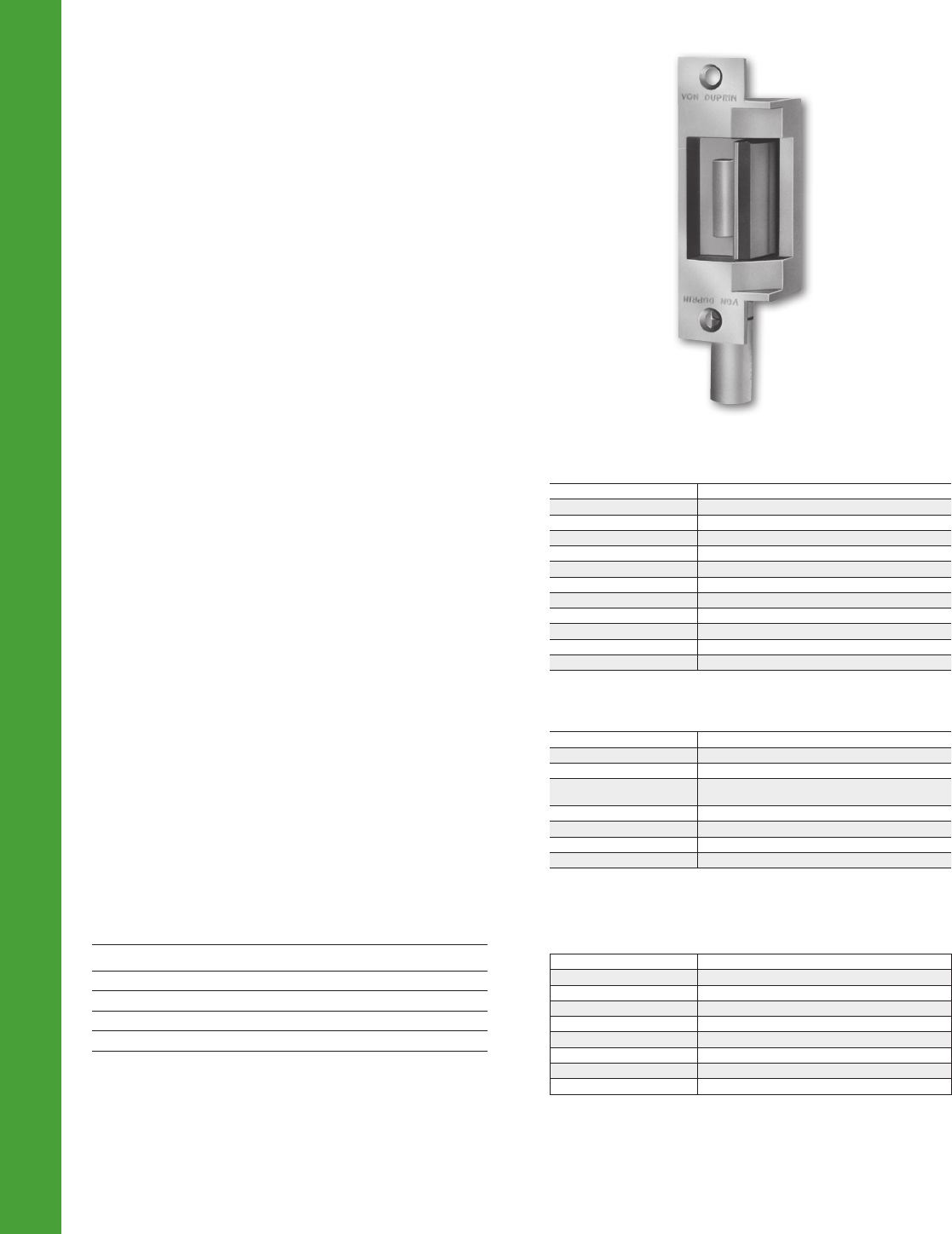 Von Duprin Electrical Security Products And Accessories