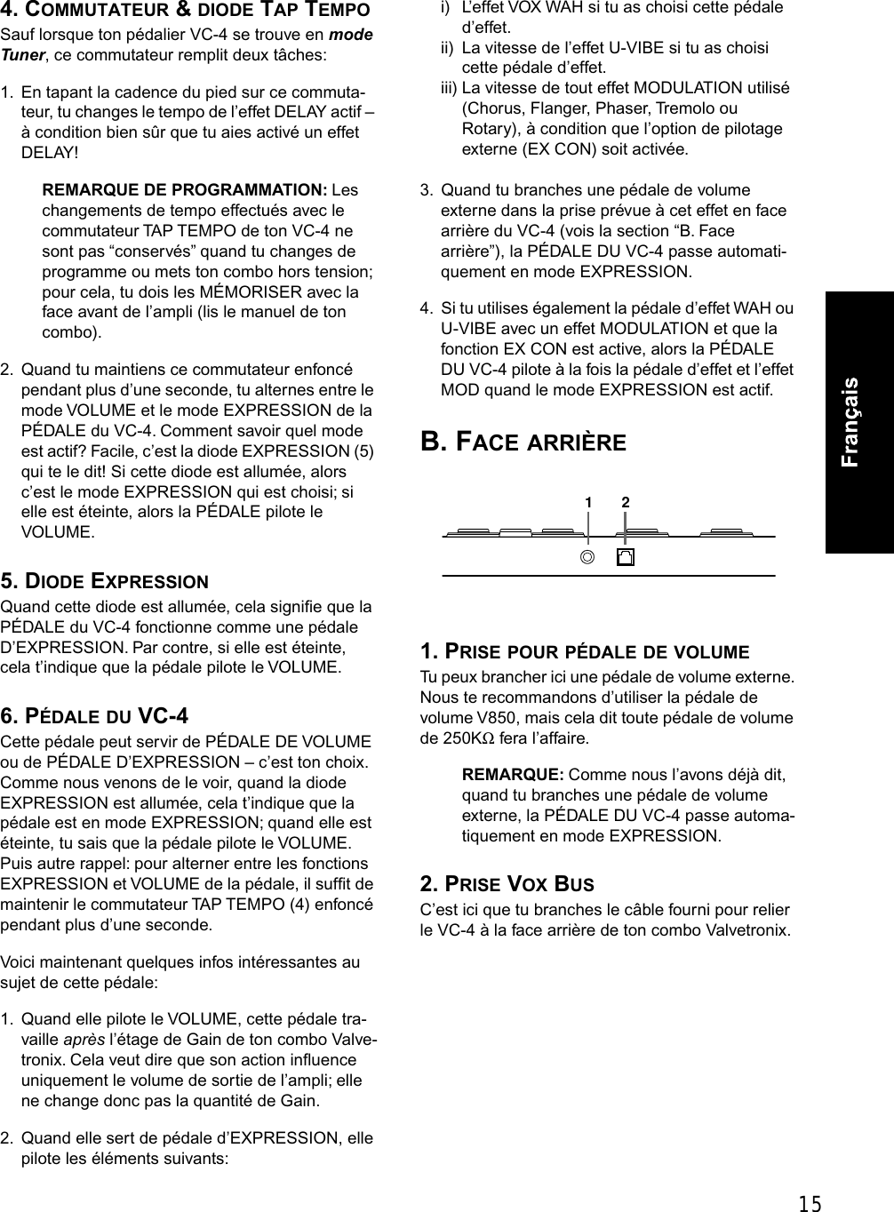 Vox Vc 4 Users Manual A Guitarist S Guide