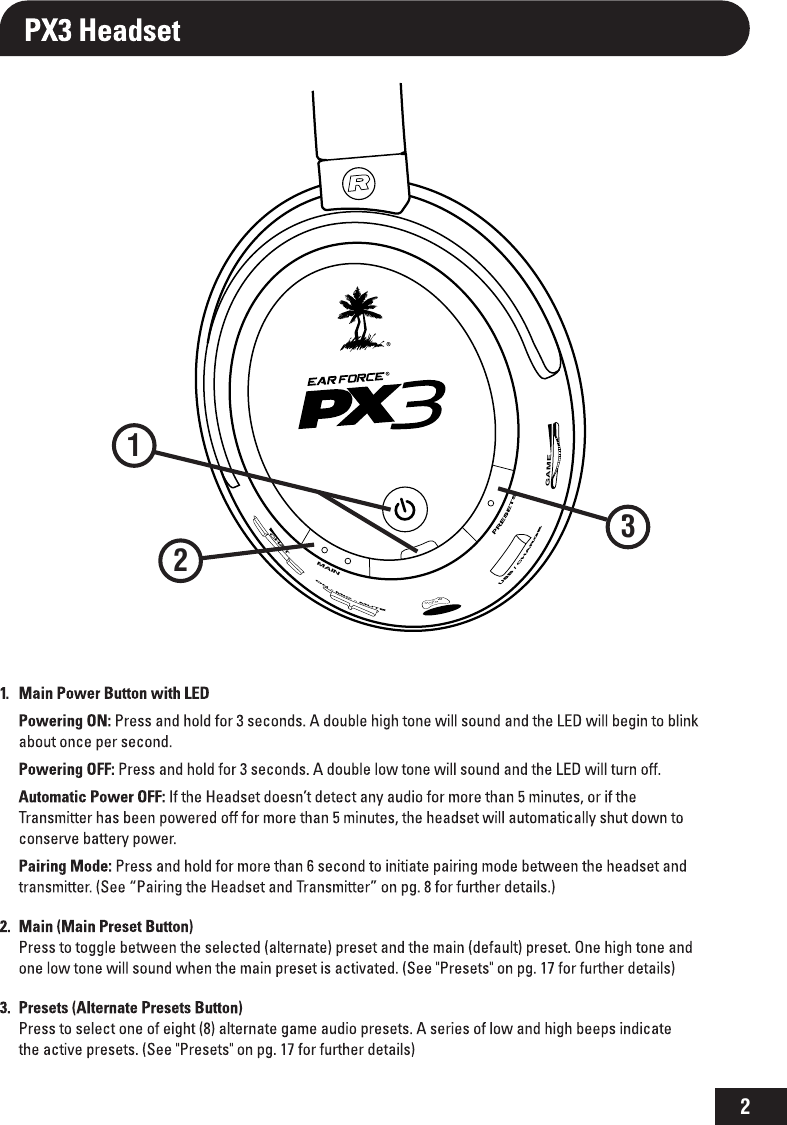 Page 5 of Voyetra Turtle Beach TB2241 PX3 TX User Manual manual part 1