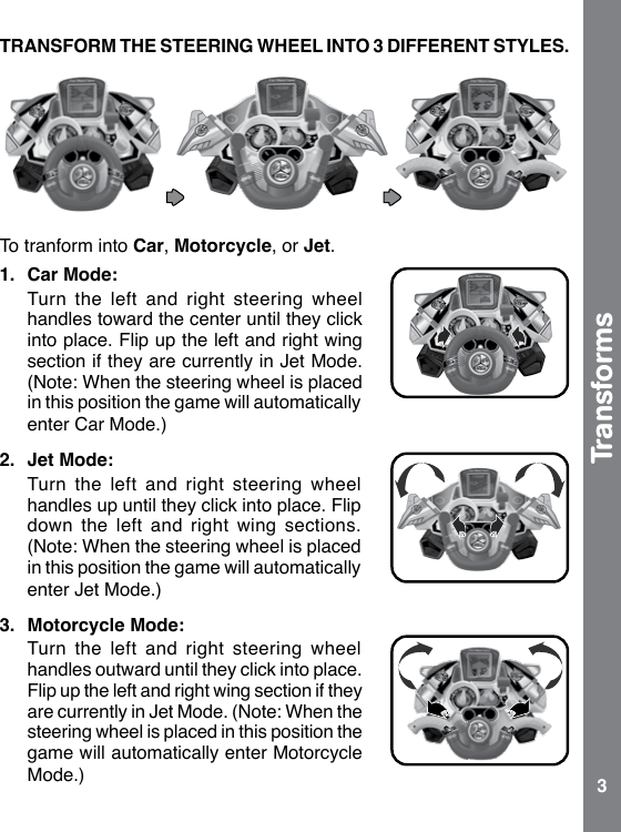 Page 4 of 11 - Vtech Vtech-3-In-1-Race-And-Learn-Owners-Manual-  Vtech-3-in-1-race-and-learn-owners-manual