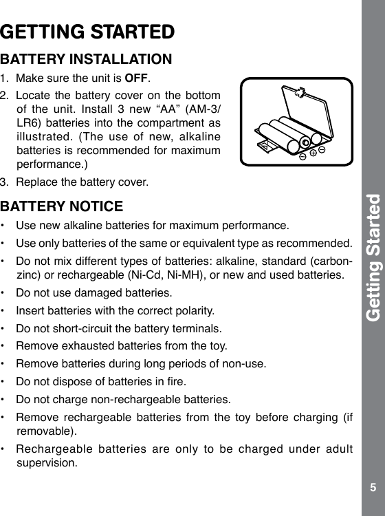 Page 6 of 11 - Vtech Vtech-3-In-1-Race-And-Learn-Owners-Manual-  Vtech-3-in-1-race-and-learn-owners-manual