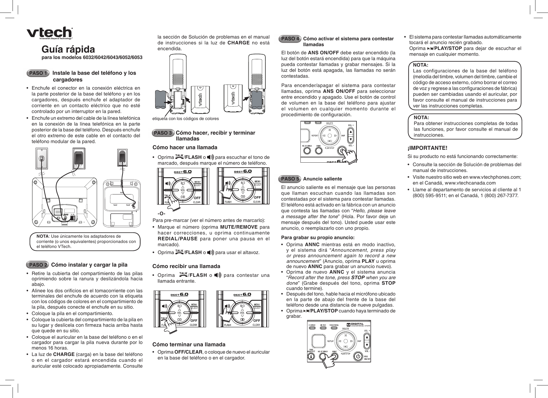 Page 2 of 2 - Vtech Vtech-6043-Users-Manual- Vtech-6043-users-manual