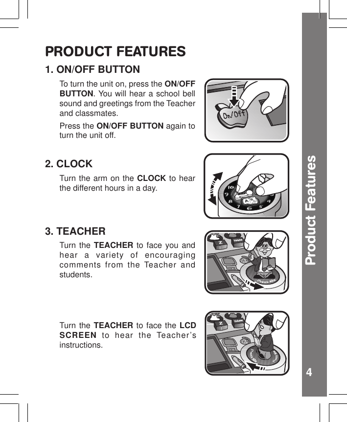 Page 5 of 10 - Vtech Vtech-Alphabet-Classroom-Owners-Manual- Alphabet Classroom  Vtech-alphabet-classroom-owners-manual