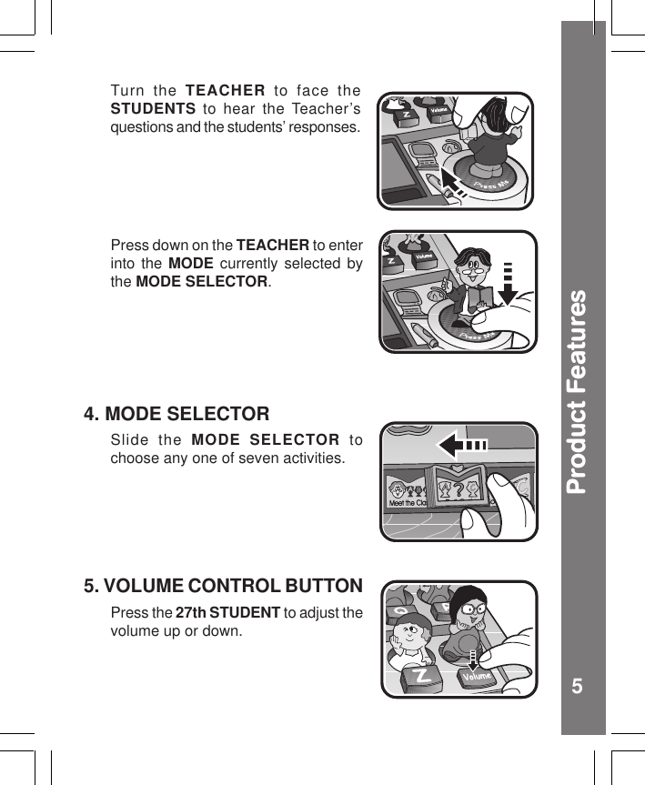 Page 6 of 10 - Vtech Vtech-Alphabet-Classroom-Owners-Manual- Alphabet Classroom  Vtech-alphabet-classroom-owners-manual