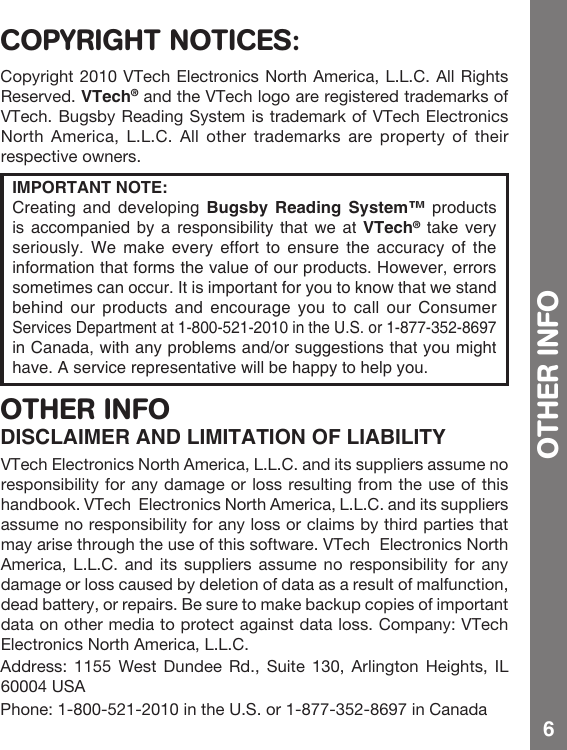 Page 7 of 8 - Vtech Vtech-Bugsby-Reading-System-Book-Spongebob-Squarepants-Spongehenge-Owners-Manual-  Vtech-bugsby-reading-system-book-spongebob-squarepants-spongehenge-owners-manual