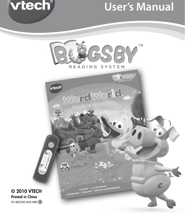 Page 1 of 10 - Vtech Vtech-Bugsby-Reading-System-Book-Word-World-Ducks-Hiccups-Owners-Manual-  Vtech-bugsby-reading-system-book-word-world-ducks-hiccups-owners-manual