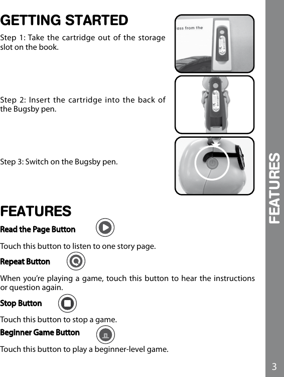 Page 4 of 10 - Vtech Vtech-Bugsby-Reading-System-Book-Word-World-Ducks-Hiccups-Owners-Manual-  Vtech-bugsby-reading-system-book-word-world-ducks-hiccups-owners-manual