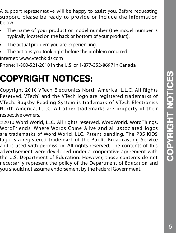 Page 7 of 10 - Vtech Vtech-Bugsby-Reading-System-Book-Word-World-Ducks-Hiccups-Owners-Manual-  Vtech-bugsby-reading-system-book-word-world-ducks-hiccups-owners-manual