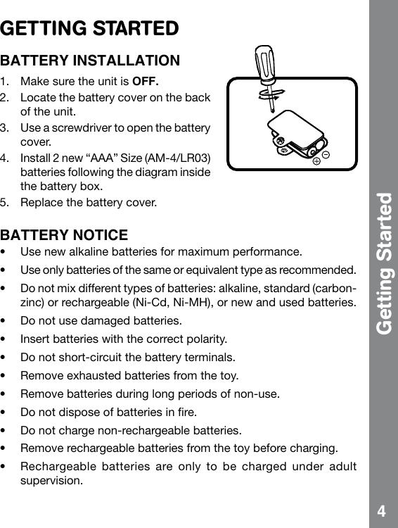 Page 5 of 12 - Vtech Vtech-Call-And-Chat-Learning-Phone-Owners-Manual-  Vtech-call-and-chat-learning-phone-owners-manual