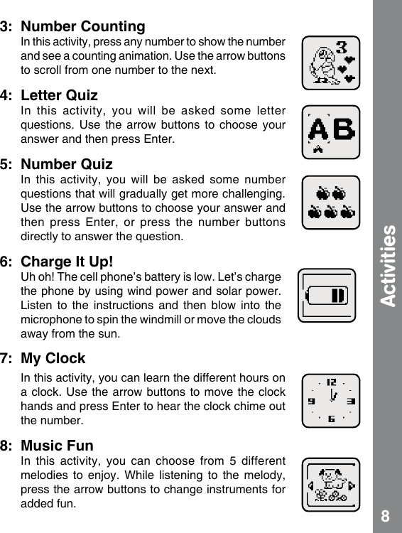 Page 9 of 12 - Vtech Vtech-Call-And-Chat-Learning-Phone-Owners-Manual-  Vtech-call-and-chat-learning-phone-owners-manual