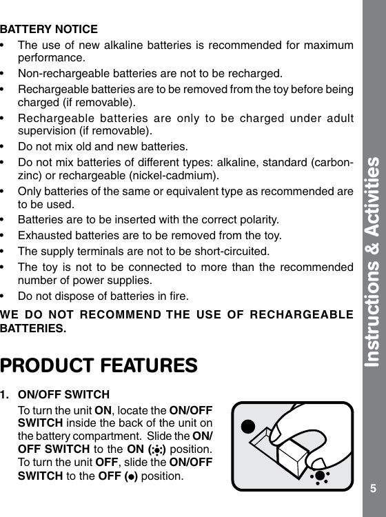 Page 5 of 10 - Vtech Vtech-Care-And-Learn-Teddy-Owners-Manual-  Vtech-care-and-learn-teddy-owners-manual