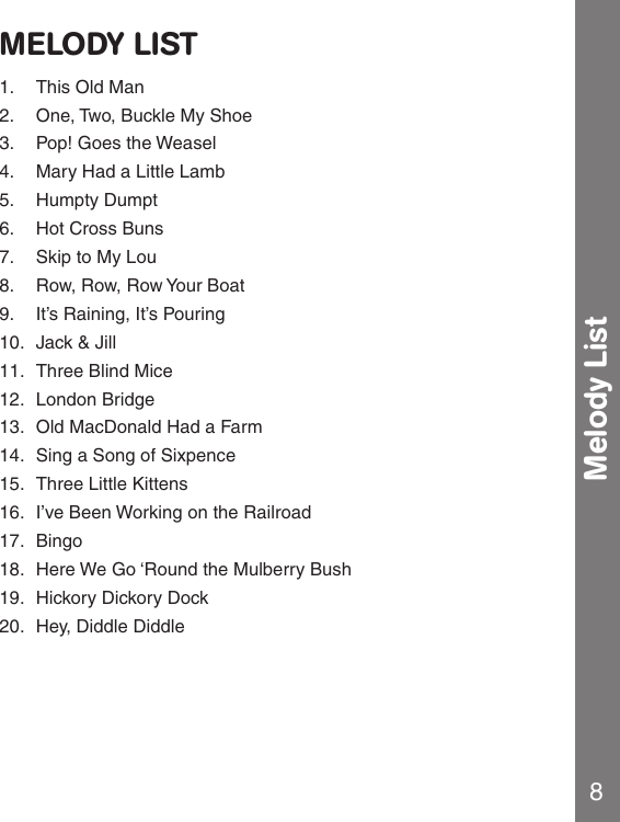 Page 8 of 12 - Vtech Vtech-Count-And-Roll-Tree-Owners-Manual-  Vtech-count-and-roll-tree-owners-manual