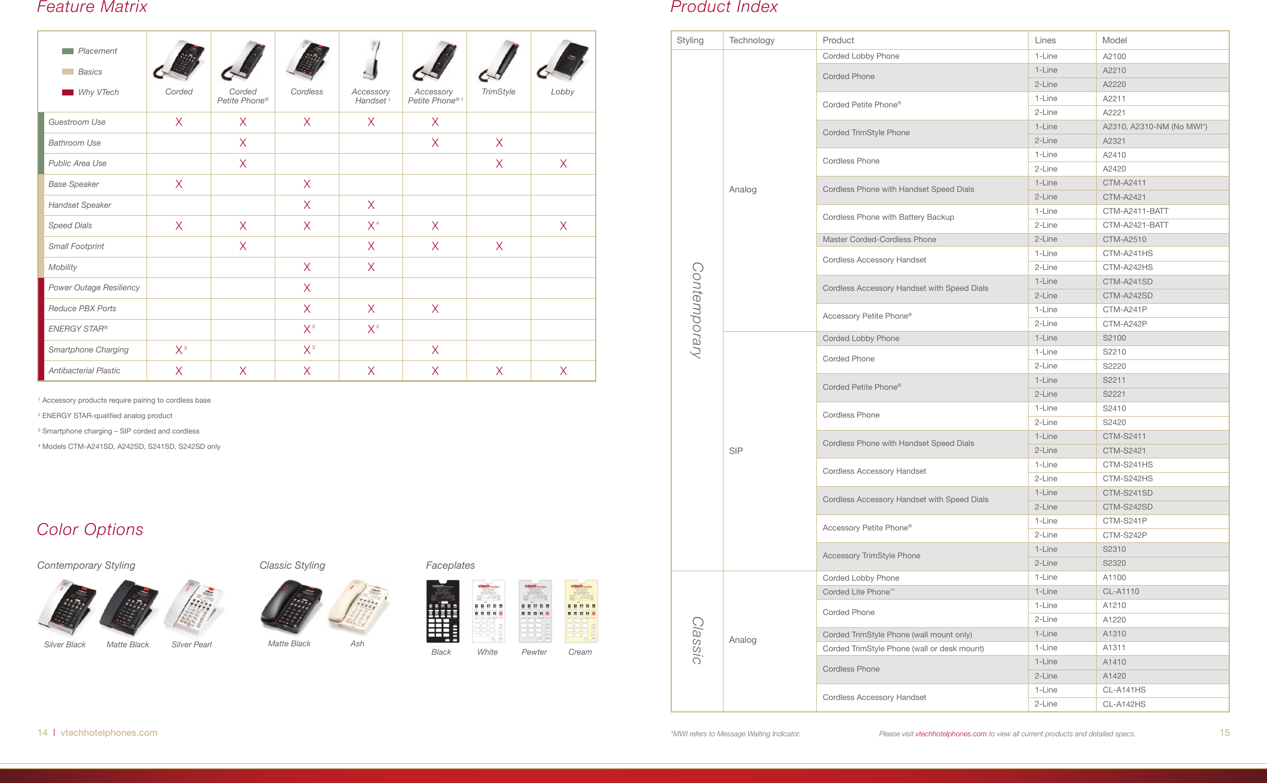 Page 8 of 9 - Vtech Vtech-Ctm-A2421-Batt-Silver-And-Black-Full-Product-Brochure-  Vtech-ctm-a2421-batt-silver-and-black-full-product-brochure