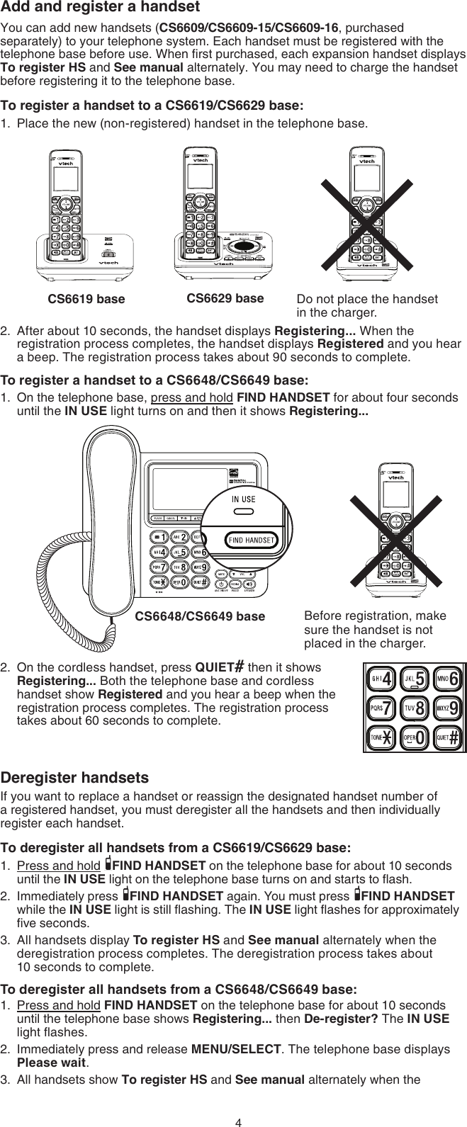 Vtech Dect 6 0 Cs6609 Users Manual