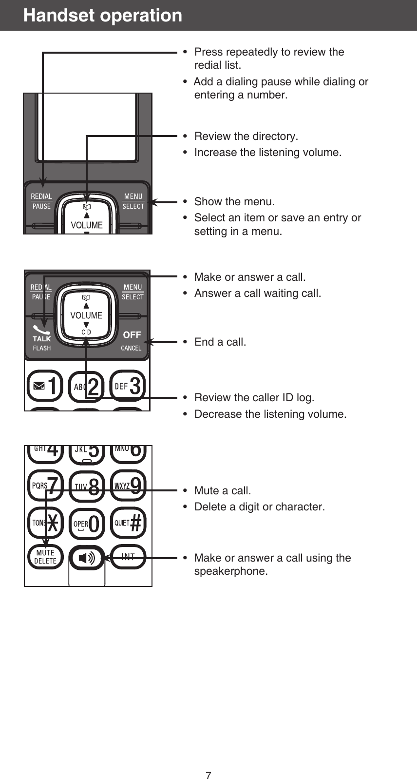 Page 7 of 12 - Vtech Vtech-Dect-6-0-Cs6759-3-Users-Manual-  Vtech-dect-6-0-cs6759-3-users-manual