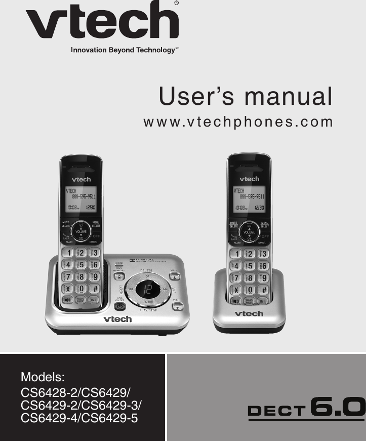Vtech Dect Cs6428 2 Users Manual