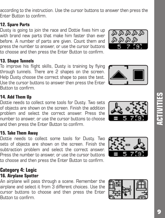 Page 9 of 12 - Vtech Vtech-Disney-Planes-Learning-Laptop-Owners-Manual-  Vtech-disney-planes-learning-laptop-owners-manual