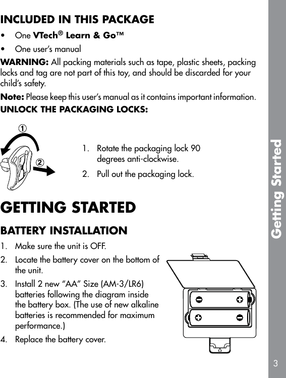 Page 4 of 10 - Vtech Vtech-Dora-Learn-And-Go-Owners-Manual-  Vtech-dora-learn-and-go-owners-manual