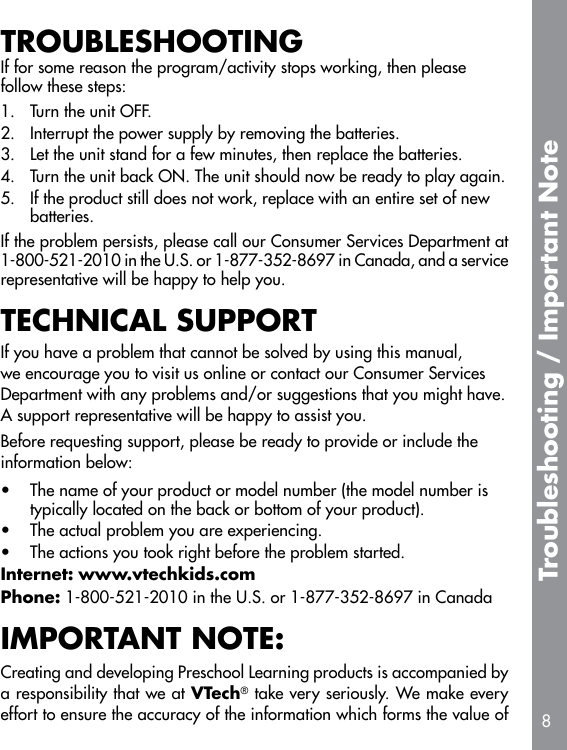 Page 9 of 10 - Vtech Vtech-Dora-Learn-And-Go-Owners-Manual-  Vtech-dora-learn-and-go-owners-manual