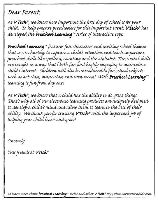 Page 2 of 12 - Vtech Vtech-Dora-Learning-Laptop-Owners-Manual-  Vtech-dora-learning-laptop-owners-manual