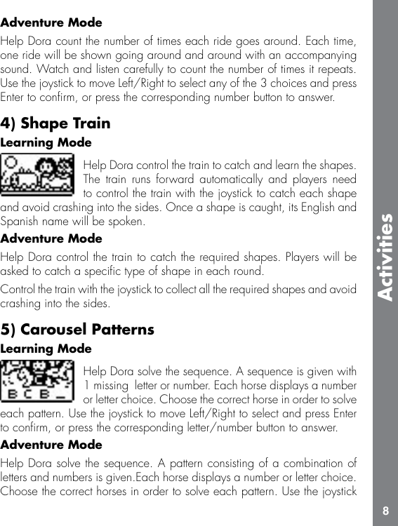 Page 9 of 12 - Vtech Vtech-Dora-Learning-Laptop-Owners-Manual-  Vtech-dora-learning-laptop-owners-manual