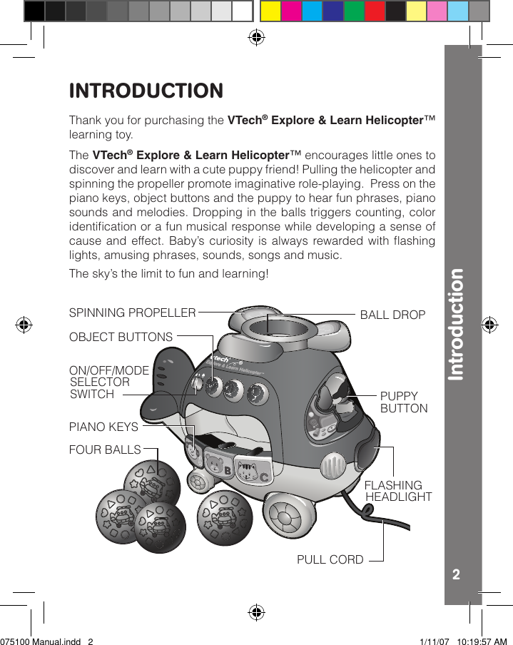 Page 3 of 10 - Vtech Vtech-Explore-And-Learn-Helicopter-Owners-Manual- Explore N Learn Helicopter  Vtech-explore-and-learn-helicopter-owners-manual